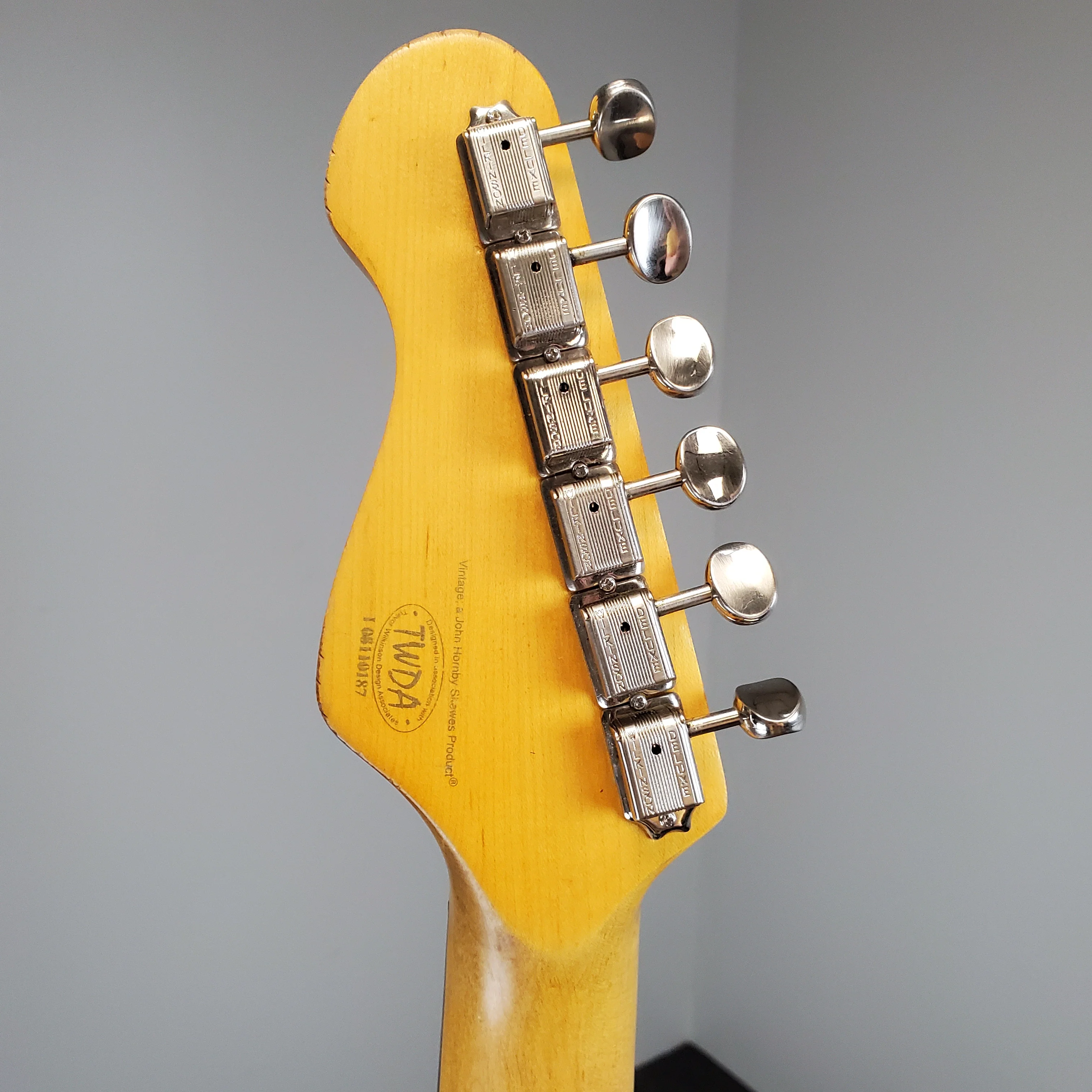 Vintage Icon Series V6 Strat Style Reliced Sonic Blue - Image 10
