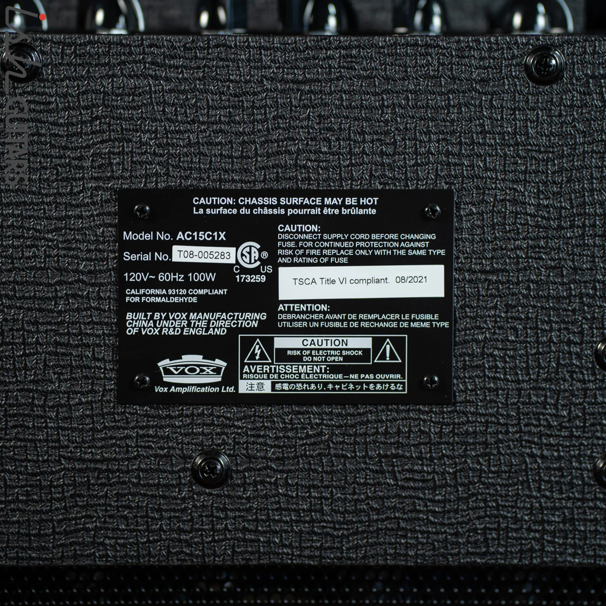 Vox AC15C1X 15W 1x12 Tube Guitar Combo Amp Black Demo - Image 7
