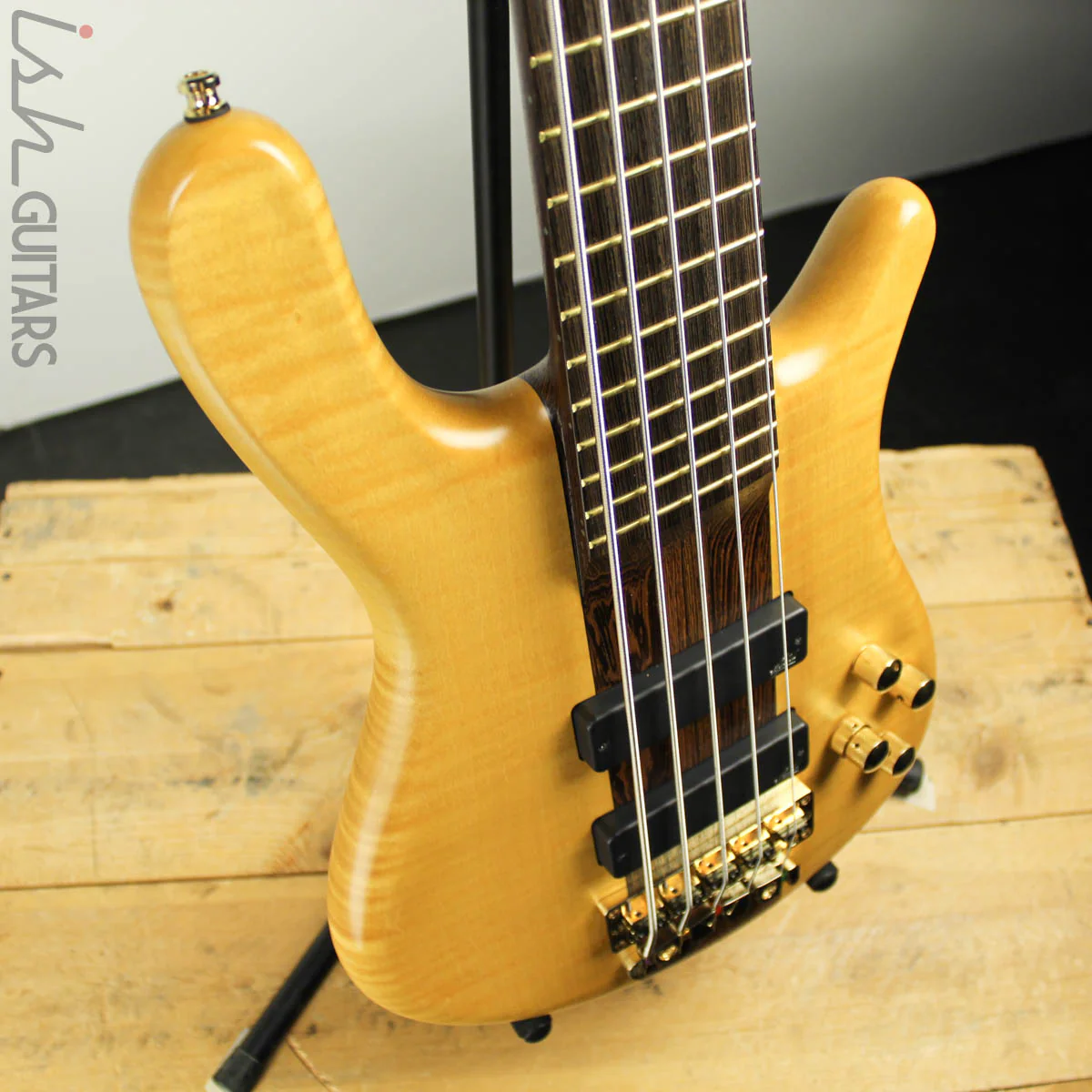 2014 Warwick Streamer Stage I Broadneck 5-String Bass Honey Violin - Image 5