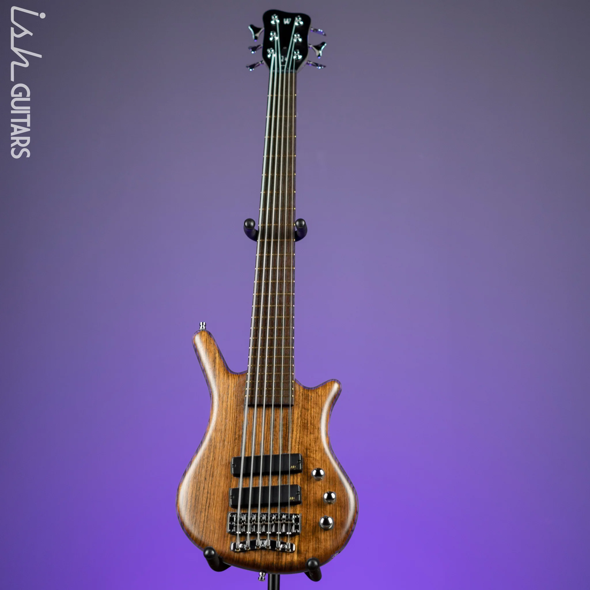 Warwick Teambuilt Pro Series Thumb 6-String Bass Natural Satin Ovangkol - Image 2