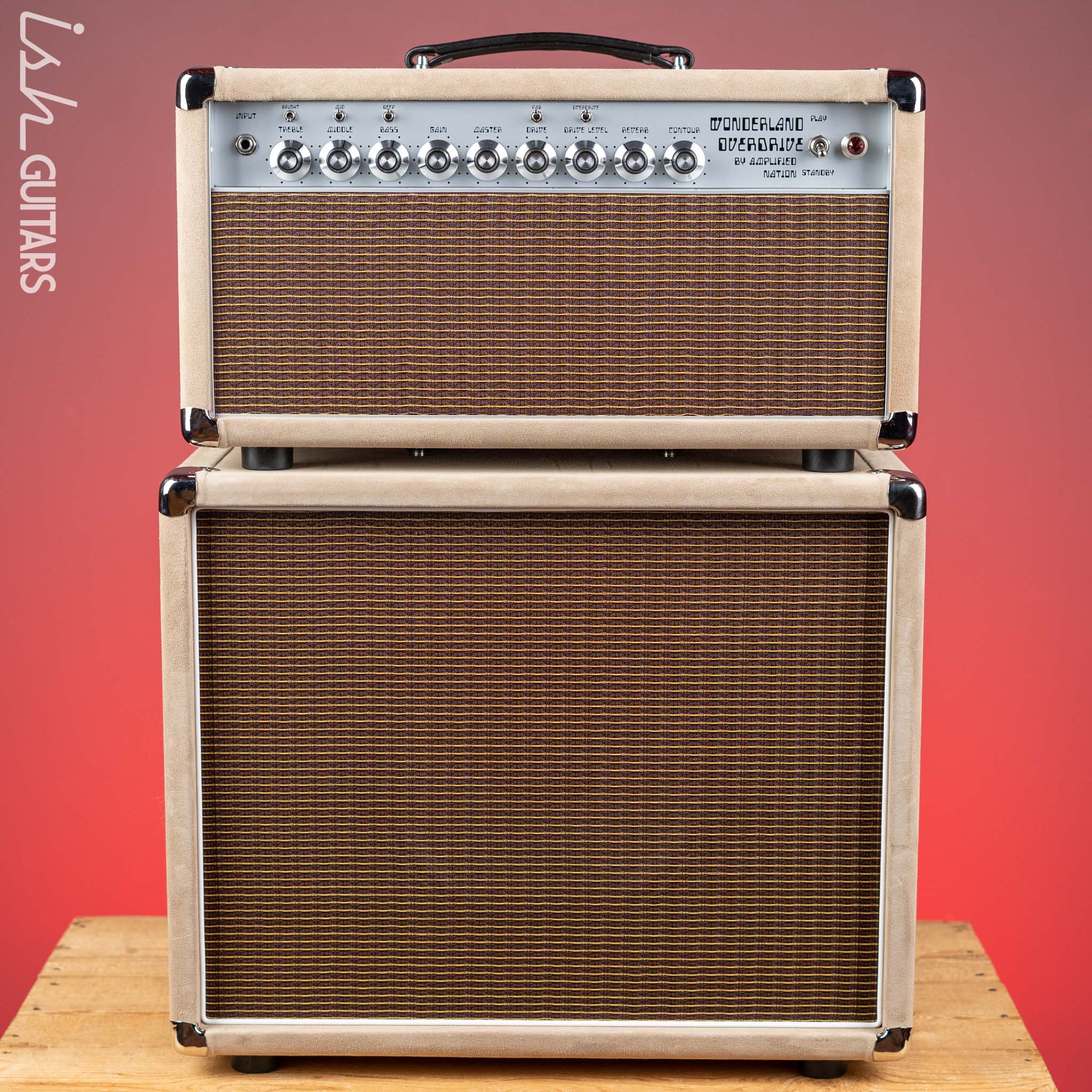 Wonderland Overdrive V2 by Amplified Nation & AN-65 1x12 Speaker Cabinet Dogwood Suede