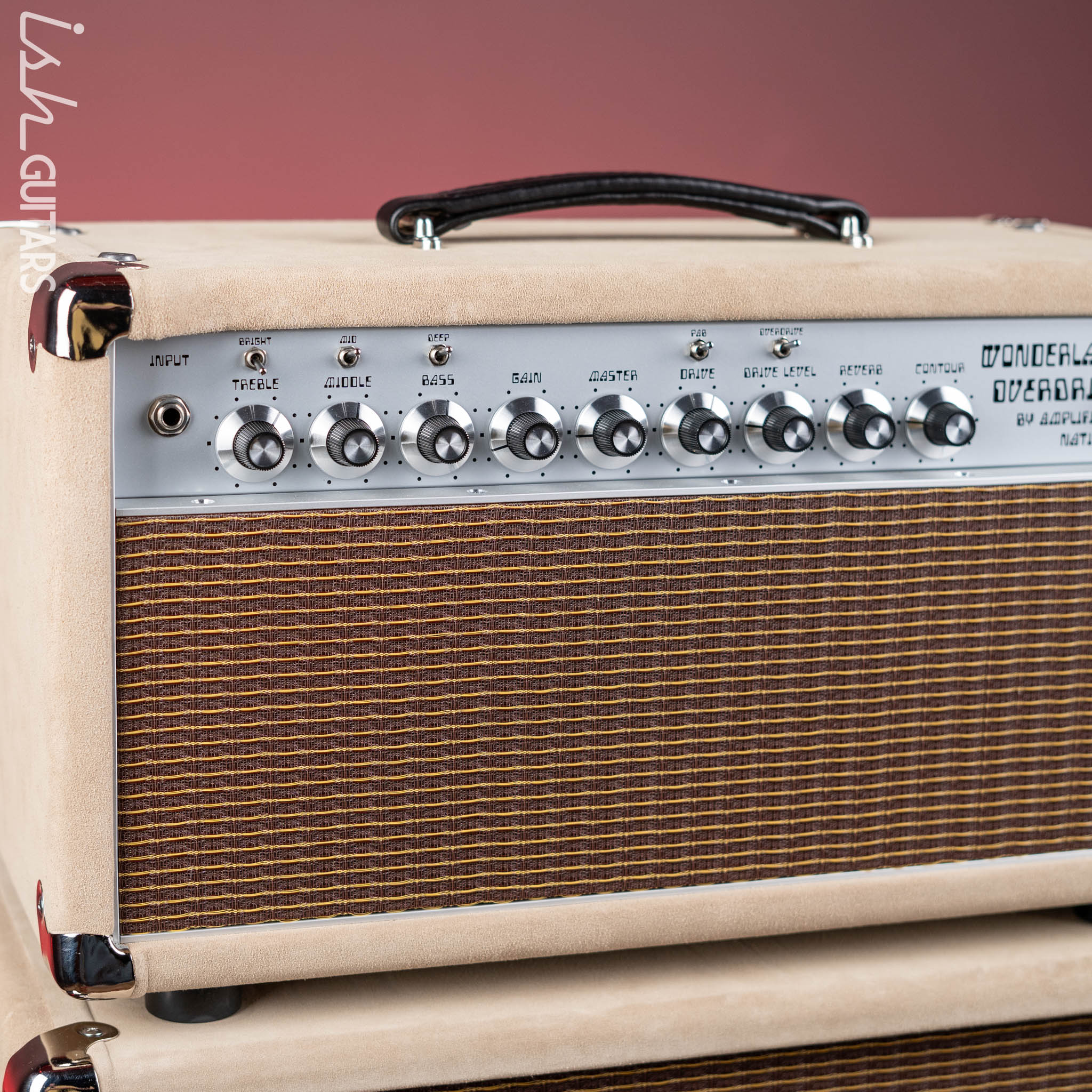 Wonderland Overdrive V2 by Amplified Nation & AN-65 1x12 Speaker Cabinet Dogwood Suede - Image 2