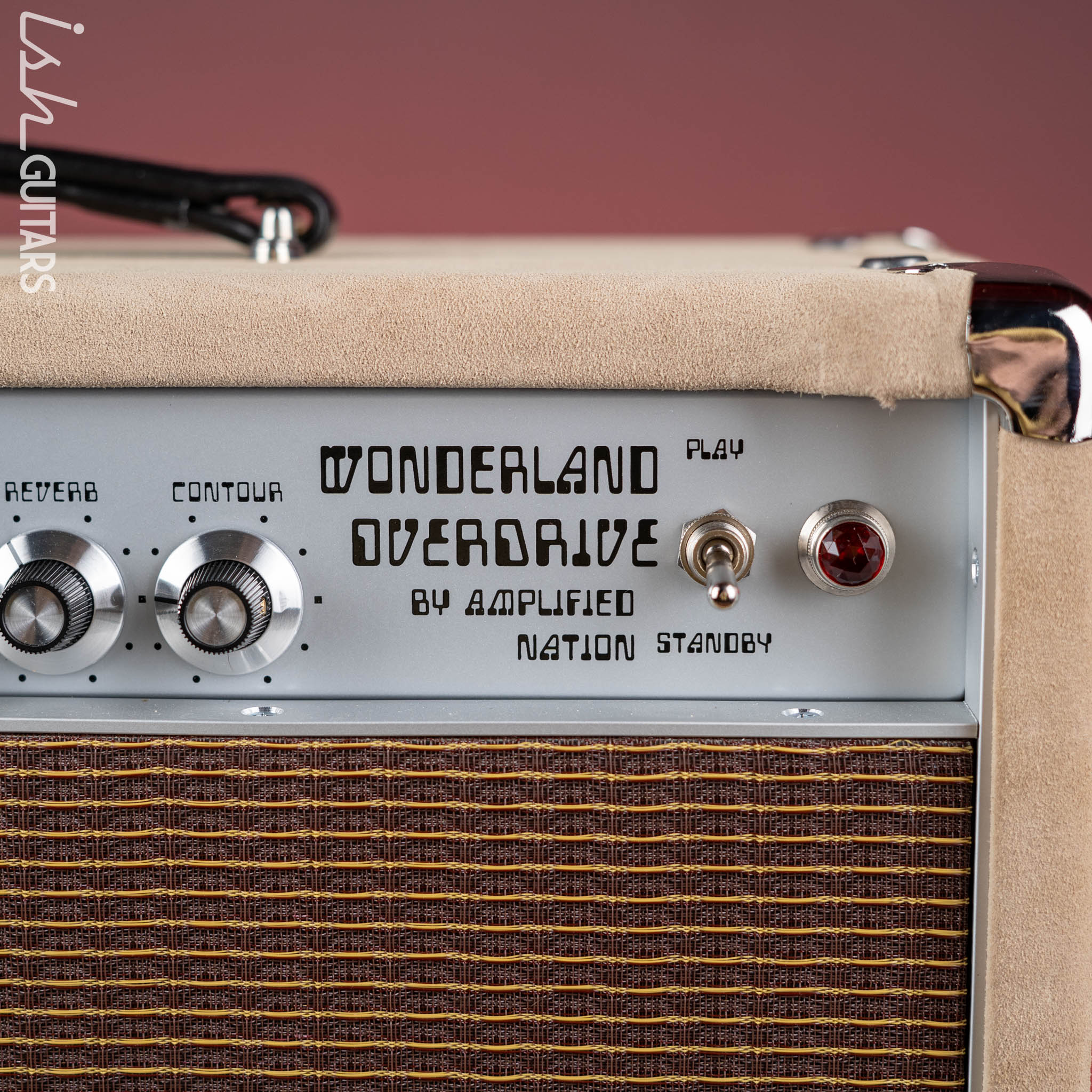 Wonderland Overdrive V2 by Amplified Nation & AN-65 1x12 Speaker Cabinet Dogwood Suede - Image 4