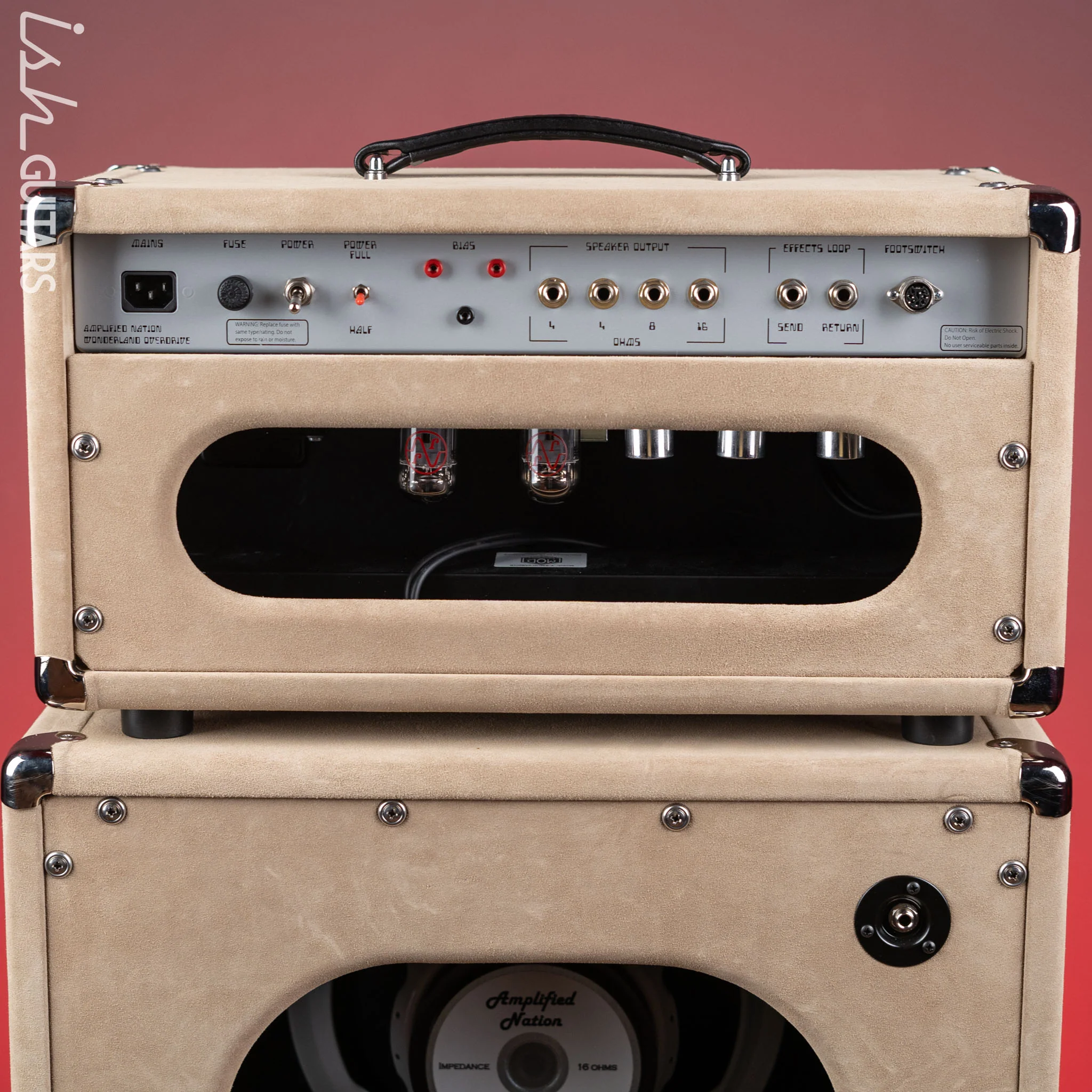 Wonderland Overdrive V2 by Amplified Nation & AN-65 1x12 Speaker Cabinet Dogwood Suede - Image 9