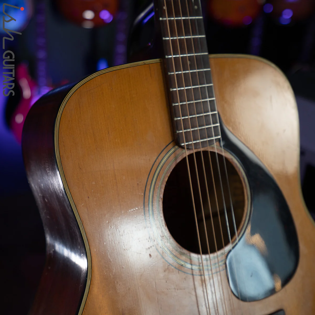 Yamaha FG-180 Jumbo Dreadnought Acoustic Guitar Natural - Image 11