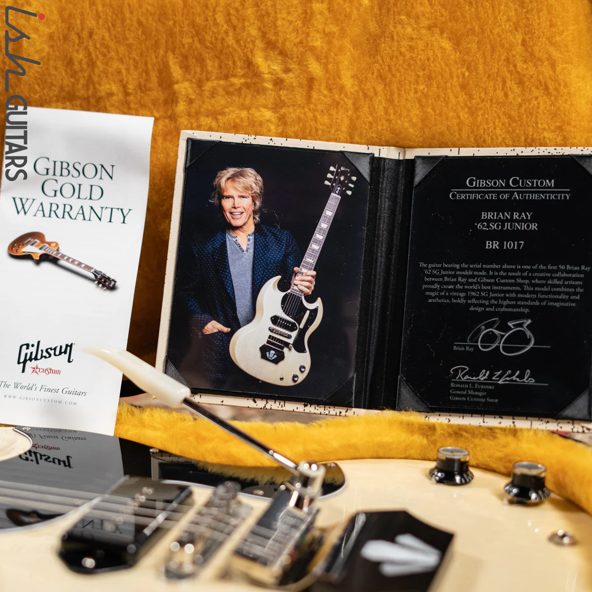 Gibson Custom Shop '62 Reissue SG Junior Brian Ray White Fox - Image 15