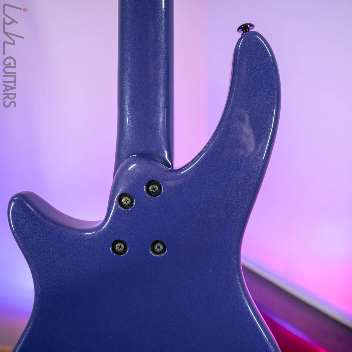 LTD H-4 Metallic Purple 4 String Bass Guitar - Image 12