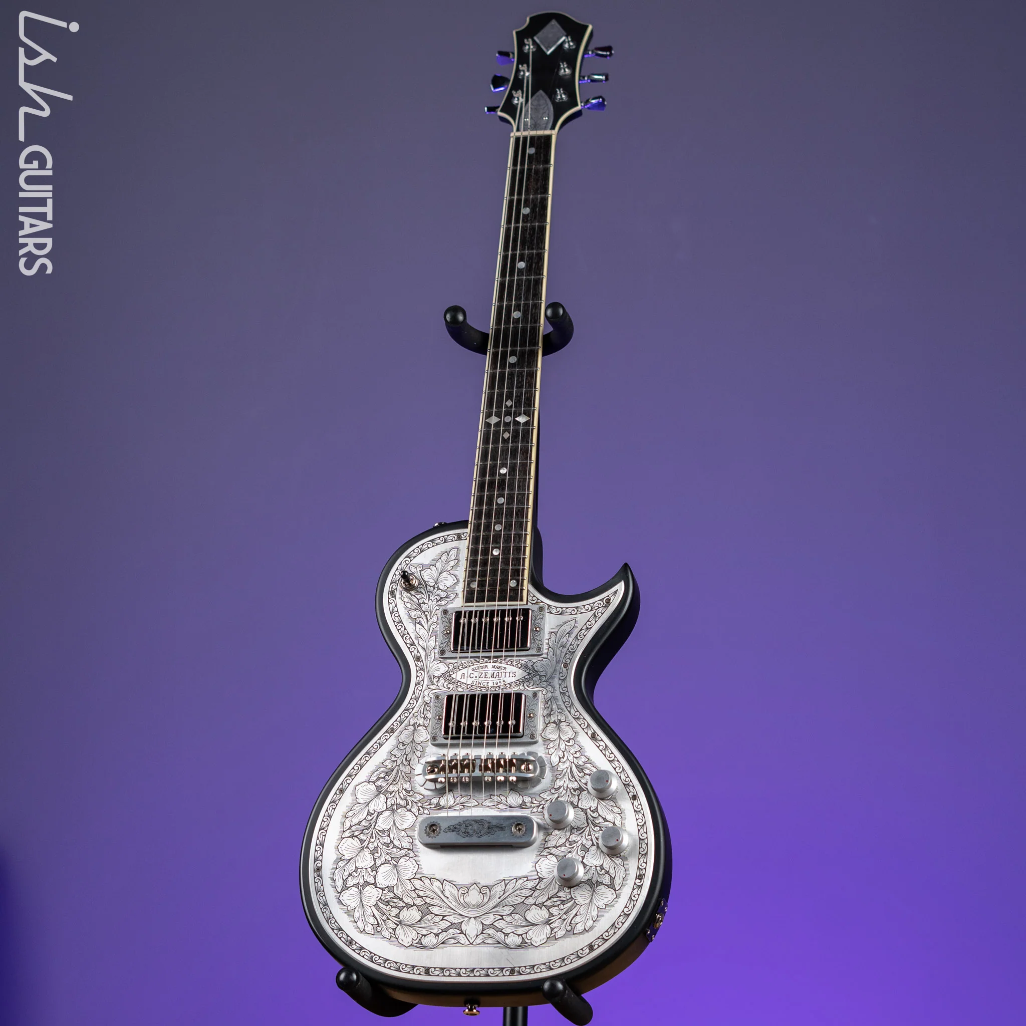 Zemaitis C24MF Casimere Metal Front Electric Guitar - Image 2